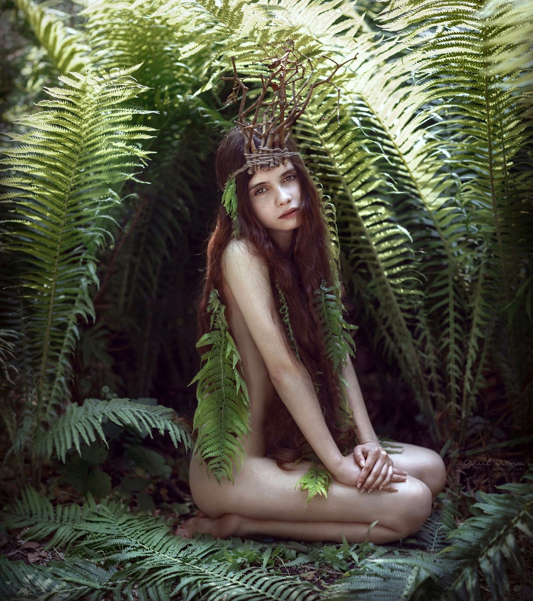 LEAFY NYMPH. Art photographer in Amsterdam, the Netherlands Irina Dzhul