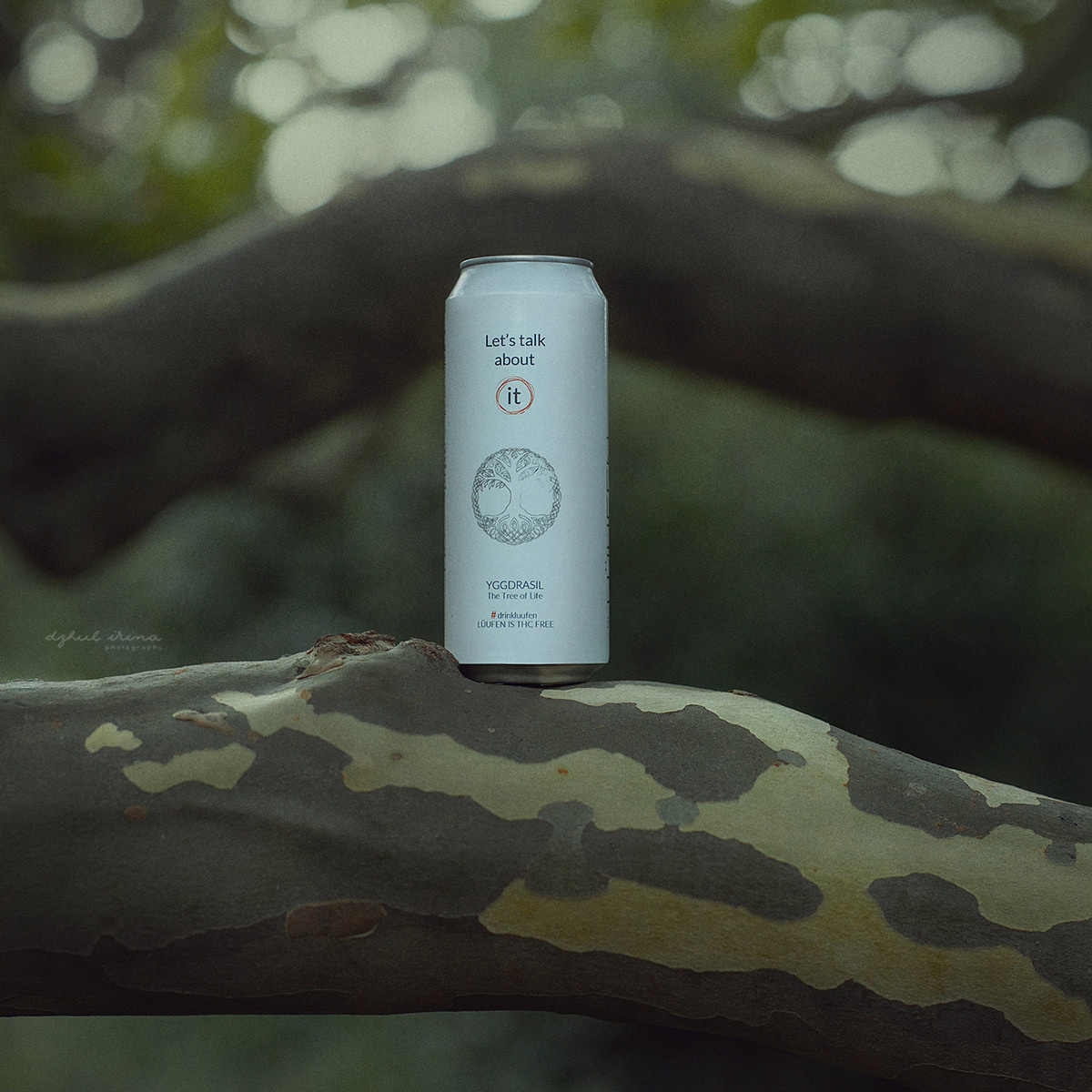 Shooting for the brand. Vikings drink LUUFEN. The tree of life. Art photographer in Amsterdam, the Netherlands Irina Dzhul