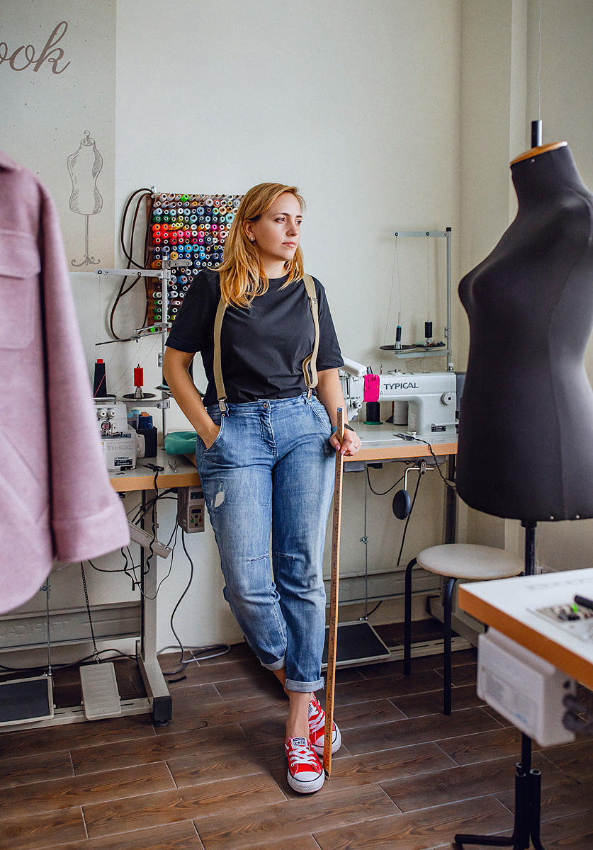 Shooting for the sewing studio. Art photographer in Amsterdam, the Netherlands Irina Dzhul