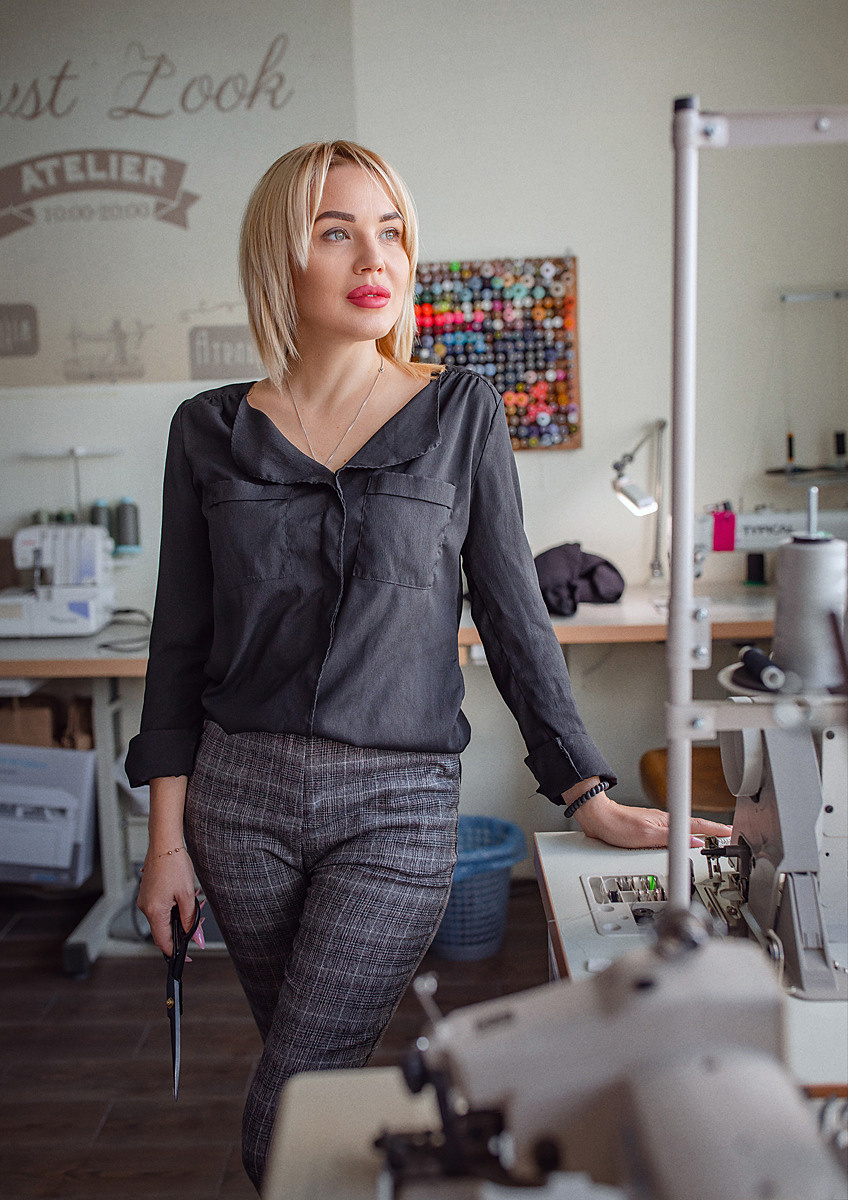 Shooting for the sewing studio. Art photographer in Amsterdam, the Netherlands Irina Dzhul