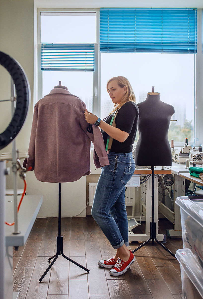 Shooting for the sewing studio. Art photographer in Amsterdam, the Netherlands Irina Dzhul