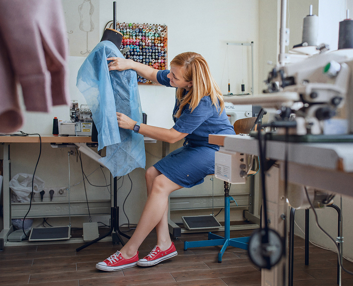 Shooting for the sewing studio. Art photographer in Amsterdam, the Netherlands Irina Dzhul