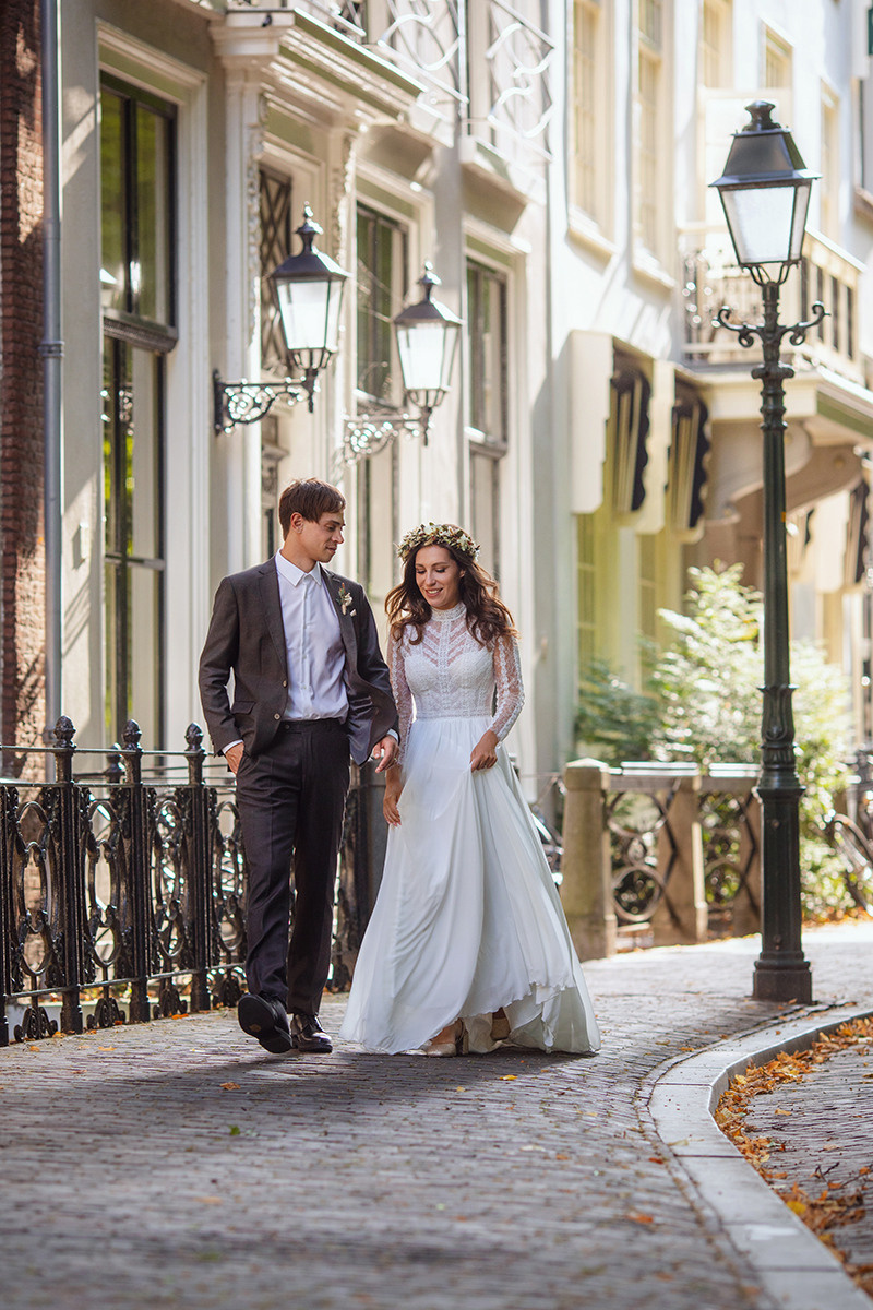 Wedding photoshoot in the Hague. Art photographer in Amsterdam, the Netherlands Irina Dzhul