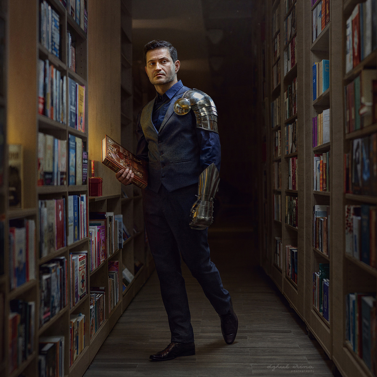 Photo project “Caballero” for NATALI magazine with celebrity. Art photographer in Amsterdam, the Netherlands Irina Dzhul