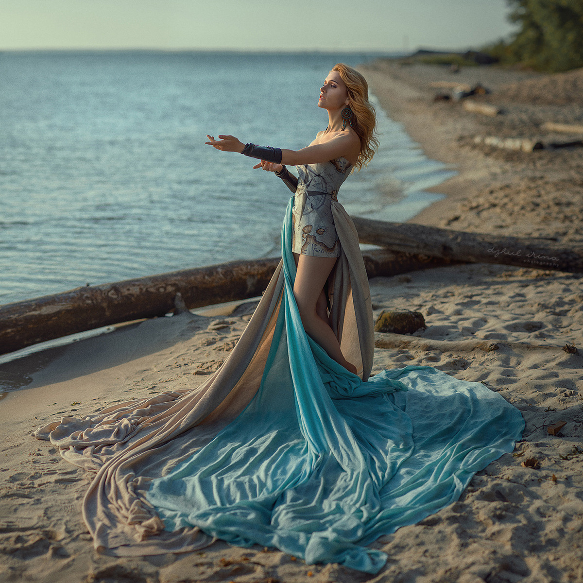 Shooting for the brand. Vikings drink LUUFEN. Symbol Compass. Art photographer in Amsterdam, the Netherlands Irina Dzhul