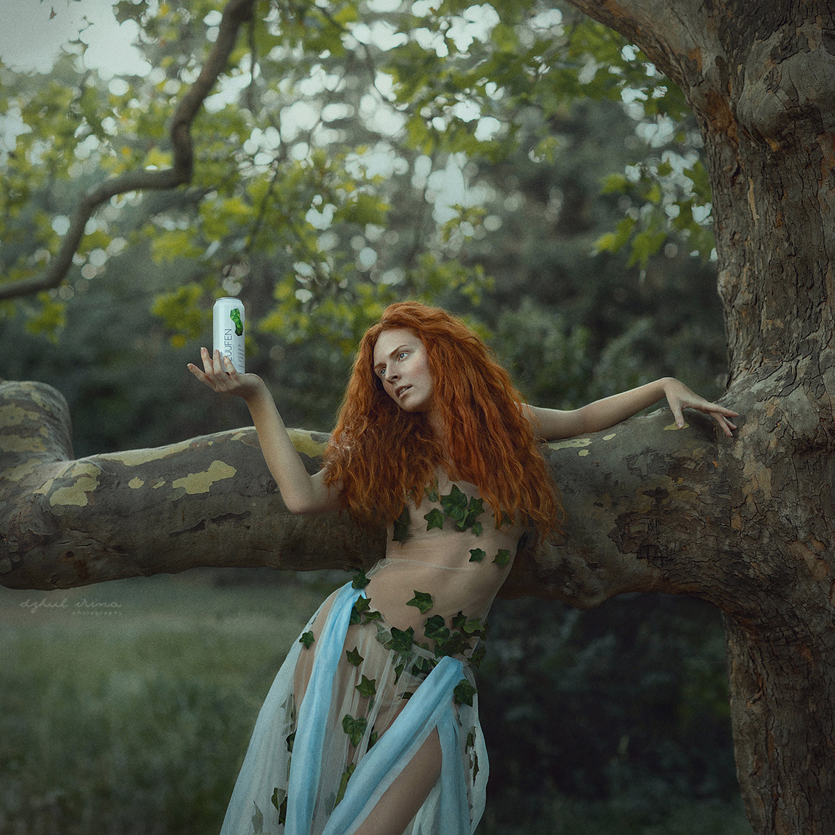 Shooting for the brand. Vikings drink LUUFEN. The tree of life. Art photographer in Amsterdam, the Netherlands Irina Dzhul