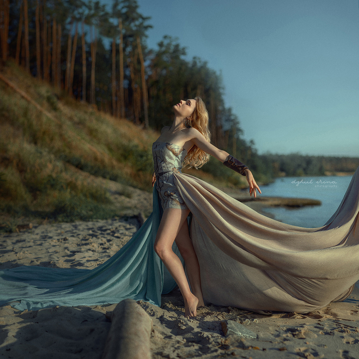 Shooting for the brand. Vikings drink LUUFEN. Symbol Compass. Art photographer in Amsterdam, the Netherlands Irina Dzhul