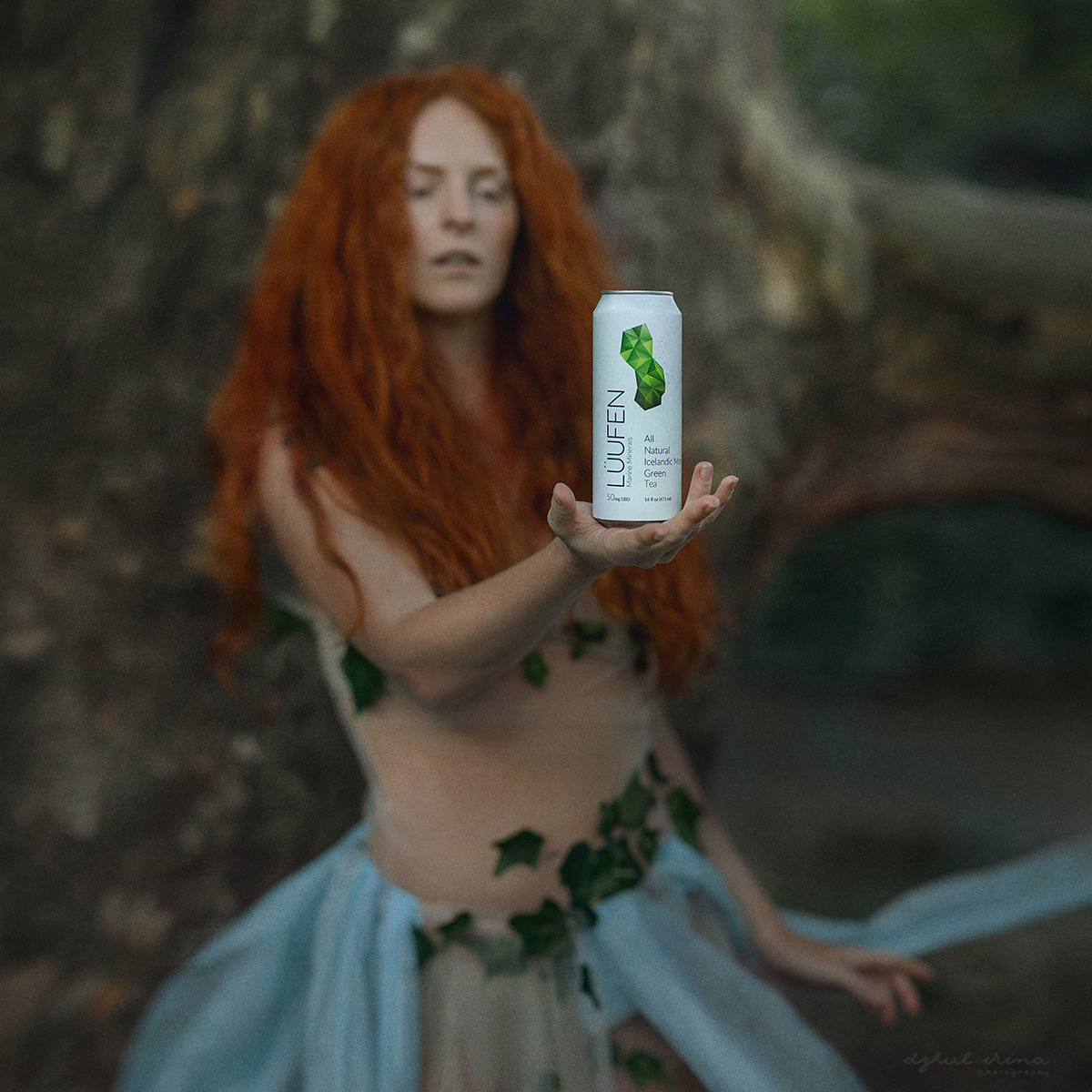 Shooting for the brand. Vikings drink LUUFEN. The tree of life. Art photographer in Amsterdam, the Netherlands Irina Dzhul