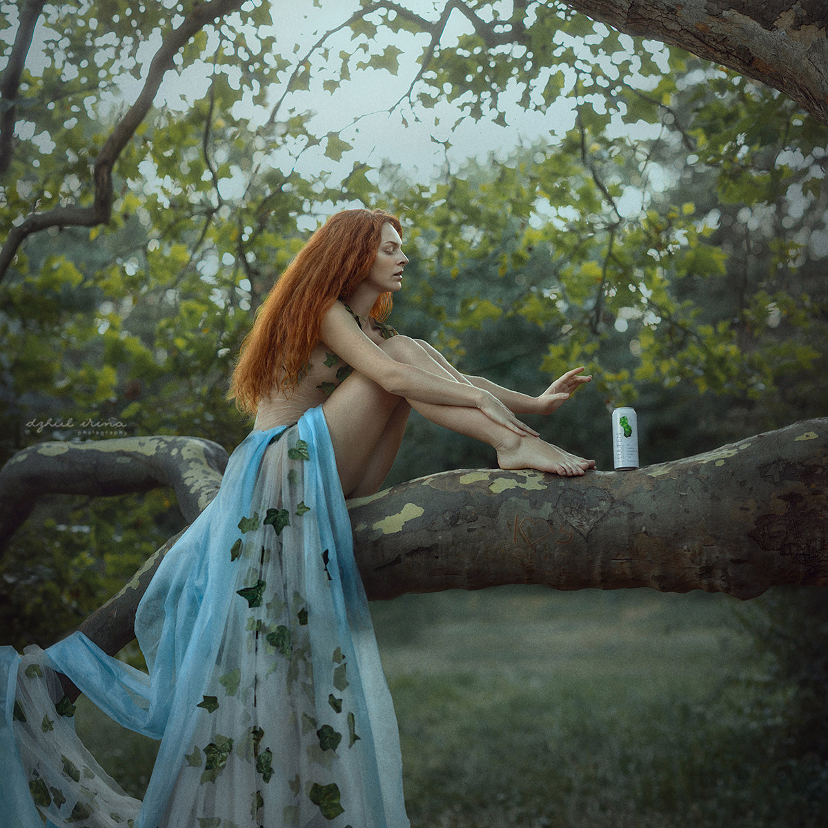 Shooting for the brand. Vikings drink LUUFEN. The tree of life. Art photographer in Amsterdam, the Netherlands Irina Dzhul