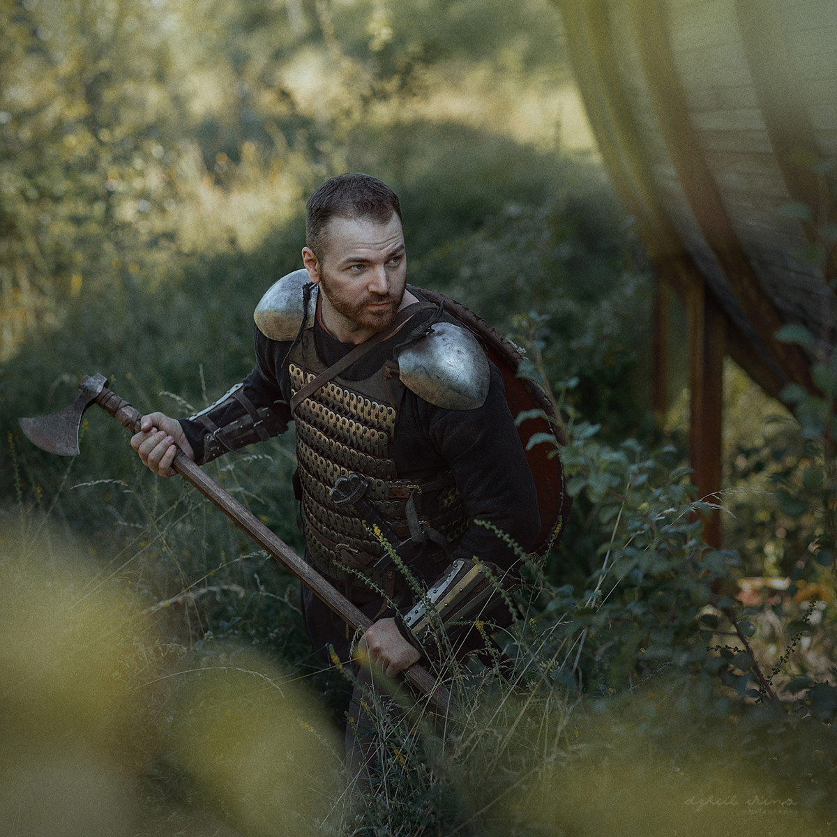 Shooting for the brand. Vikings drink LUUFEN. Symbol Ship. Art photographer in Amsterdam, the Netherlands Irina Dzhul