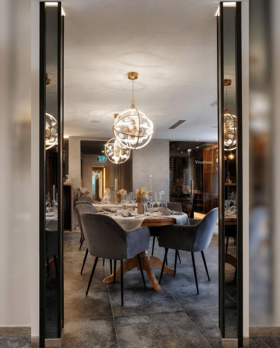 “Heaven” Restaurant Switzerland. Interior Design Studio 4 Stūri