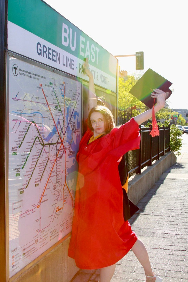 Masters graduation with Rach. Kelly Sang, graduation and portrait photographer in Boston