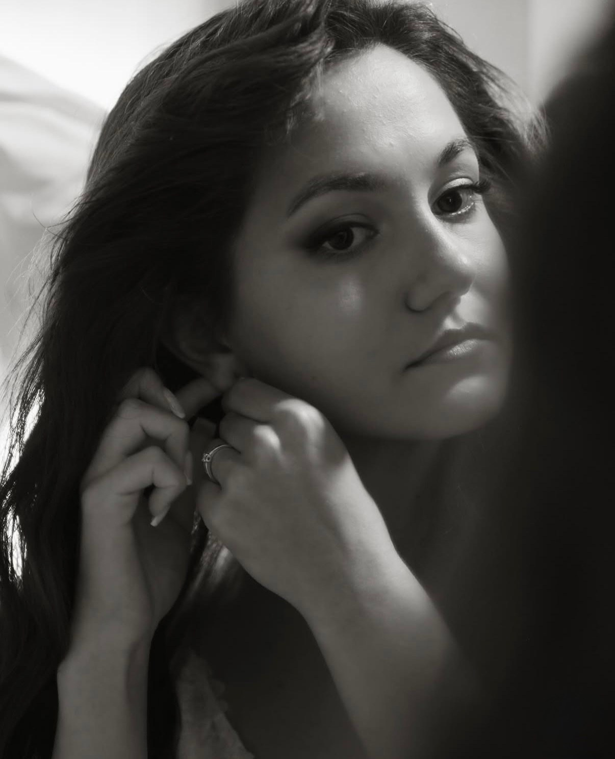 Bride portrait close up before ceremony