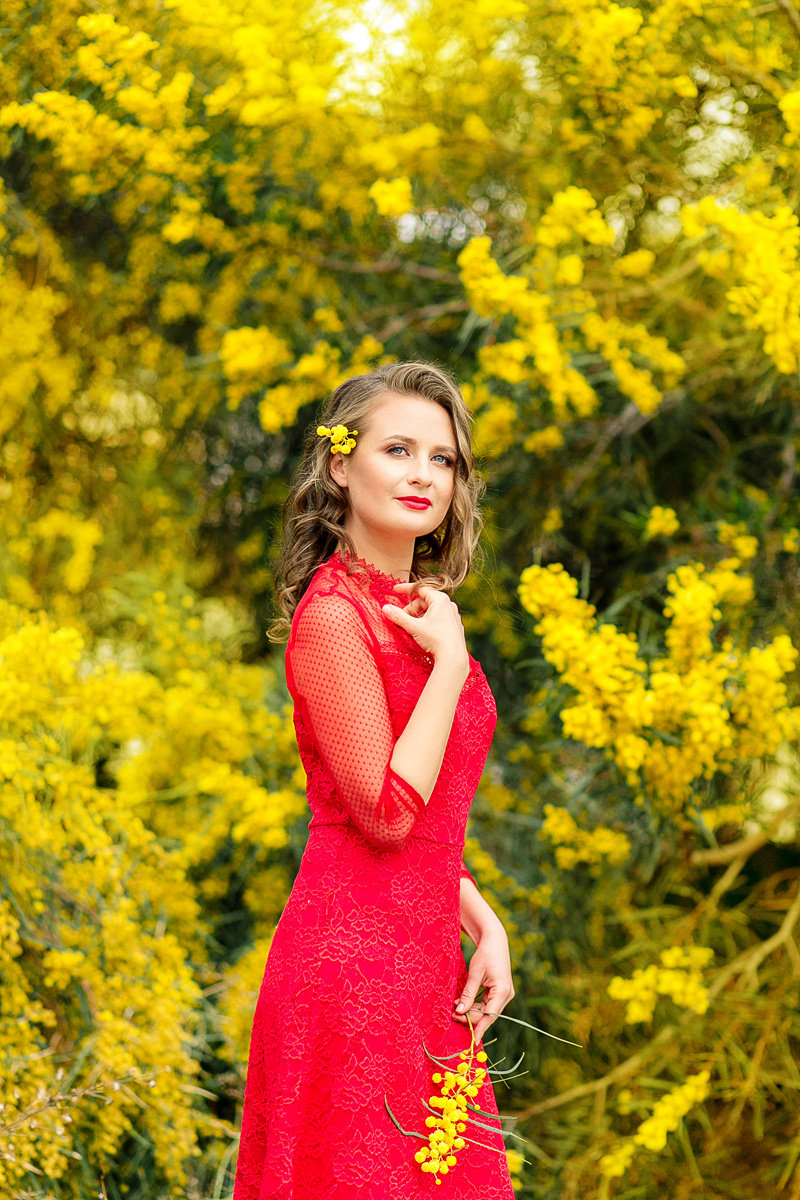 Фотосессии в мимозе в Испании. Фотограф и визажист Анастасия Гусарова