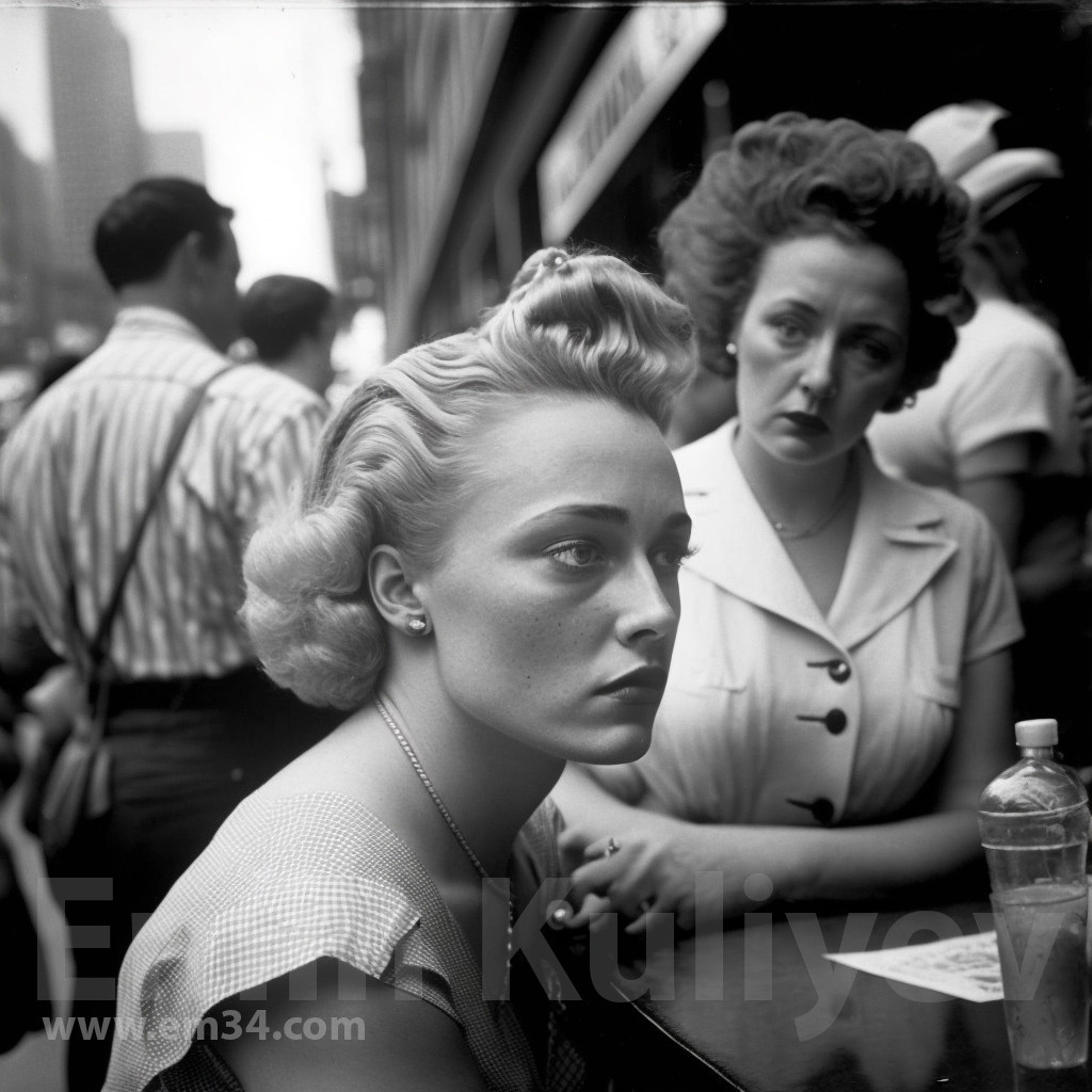 Welcome to New York 1950s (created in the program MIdjourney AI). Emin Kuliyev — Award-Winning Wedding Photojournalist NYC & USA | Best Wedding Photographer Known for Candid, Timeless Moments