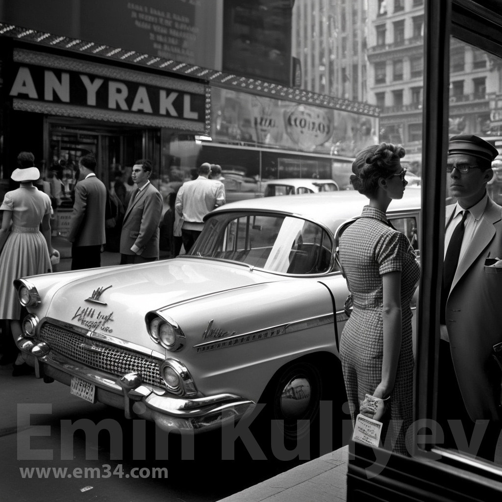 Welcome to New York 1950s (created in the program MIdjourney AI). Emin Kuliyev — Award-Winning Wedding Photojournalist NYC & USA | Best Wedding Photographer Known for Candid, Timeless Moments