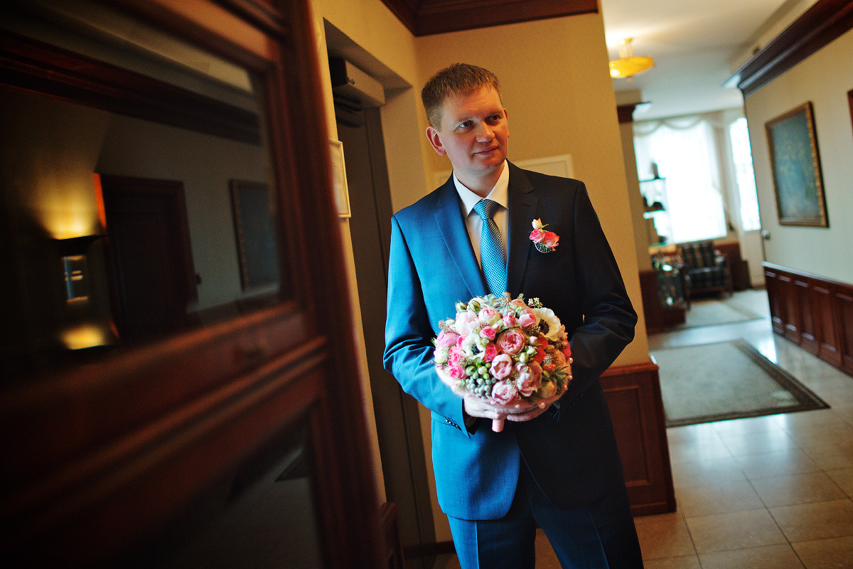 Līgavas pušķi sarkanos toņos. Event design, decoration, floristry, gift, Irina Novika, Riga, Latvia