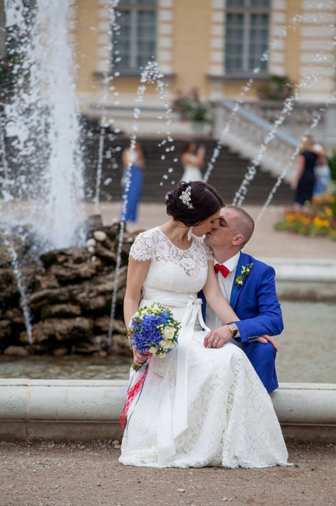 Līgavas pušķi zilos toņos. Event design, decoration, floristry, gift, Irina Novika, Riga, Latvia