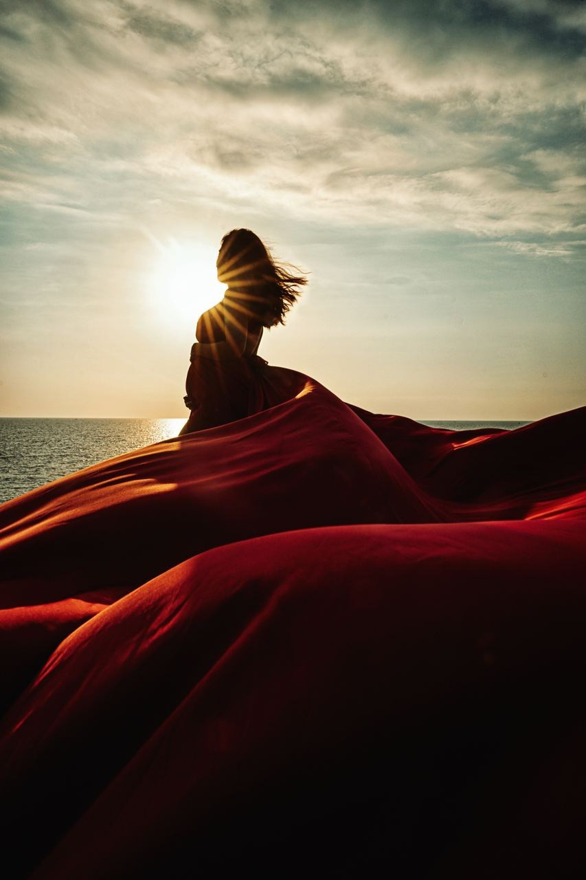 Фотосессия беременности на Тенерифе — съёмка для будущих мам. Таня Боннет | Профессиональный фотограф на Тенерифе — Летящие платья