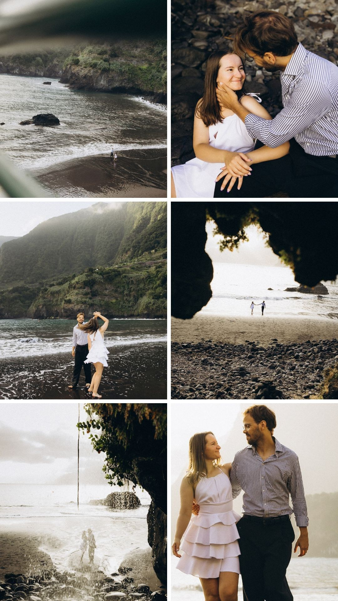 Romantic couple photography highlights from Seixal Beach