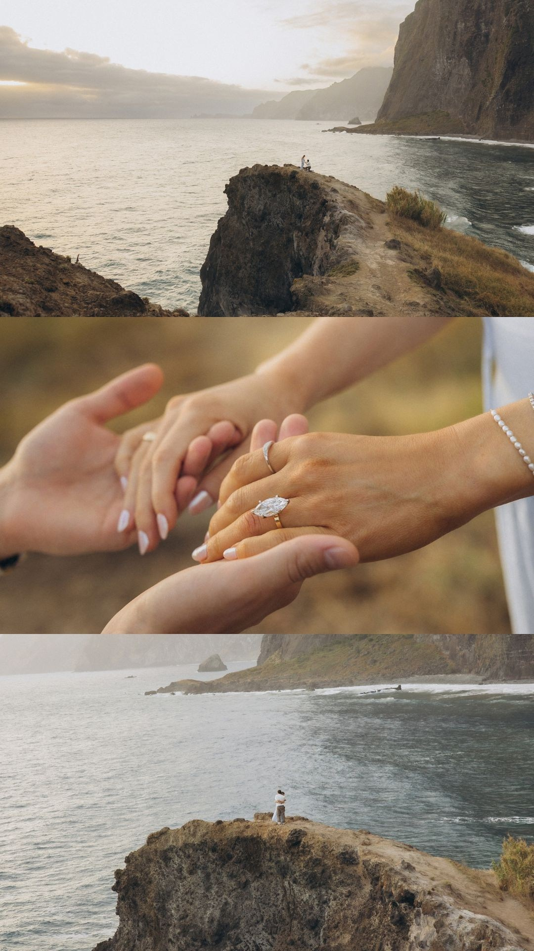 Secret proposal collage at Miradouro do Guindaste, Madeira.