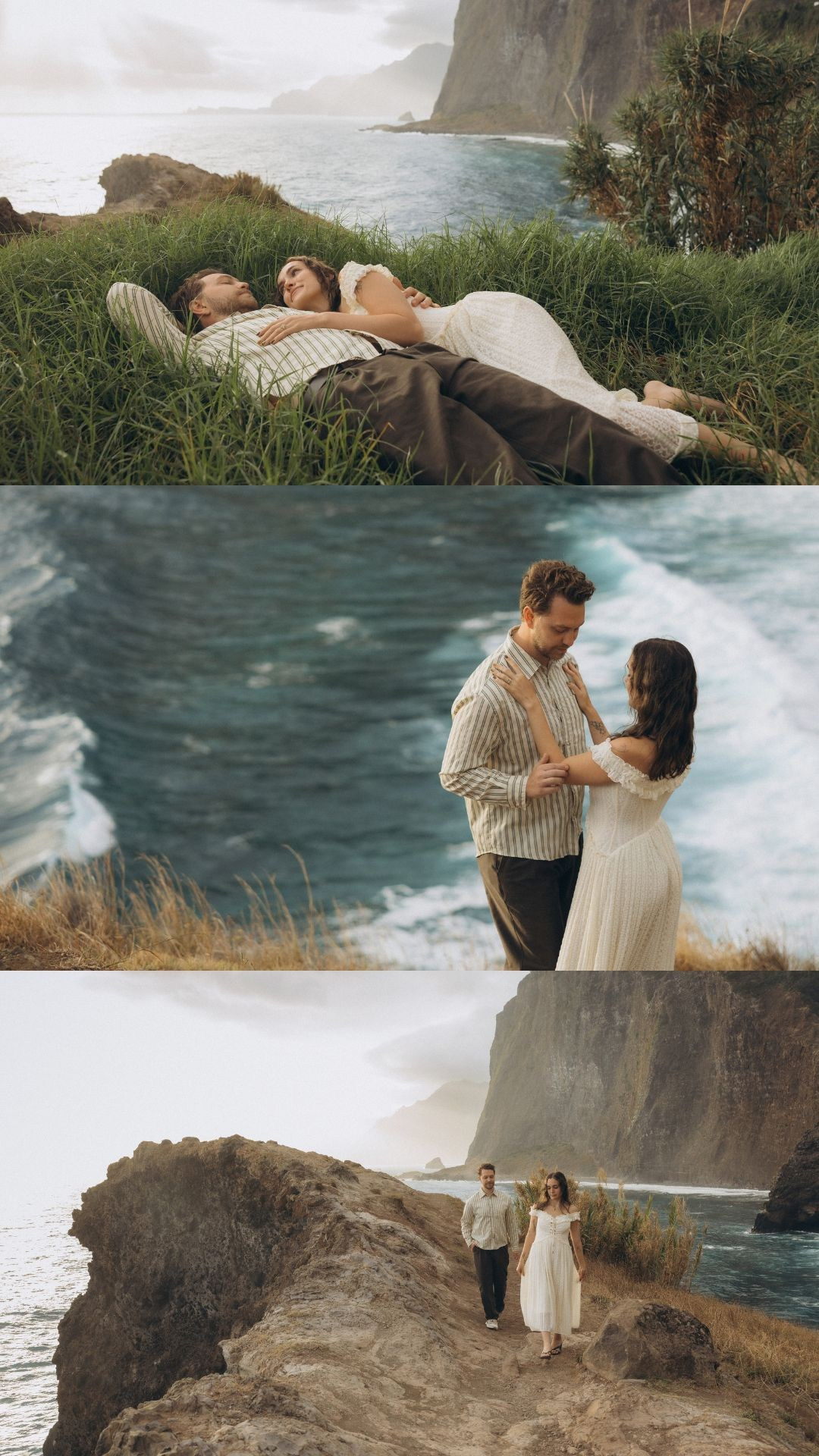 Collection of engagement photos from Miradouro do Guindaste, Madeira