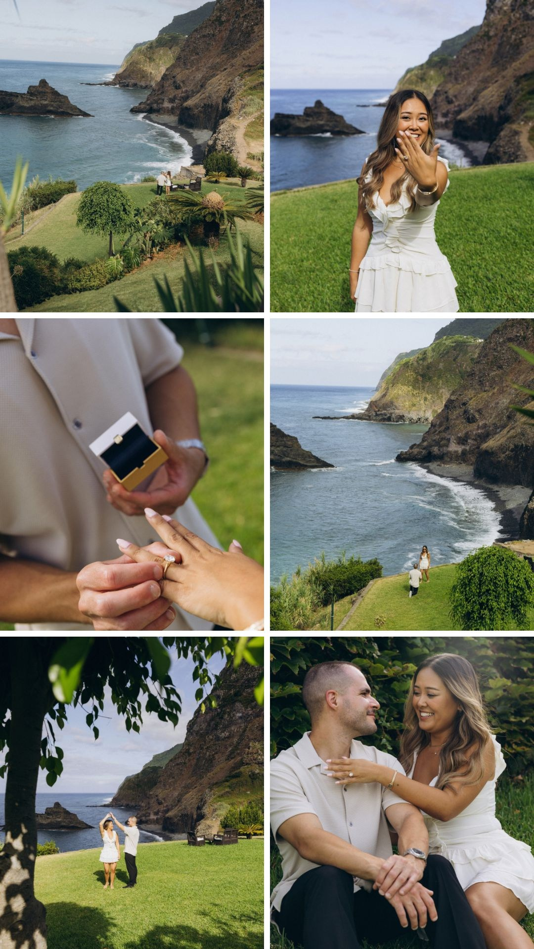 Romantic proposal and engagement highlights captured on Madeira’s north coast.