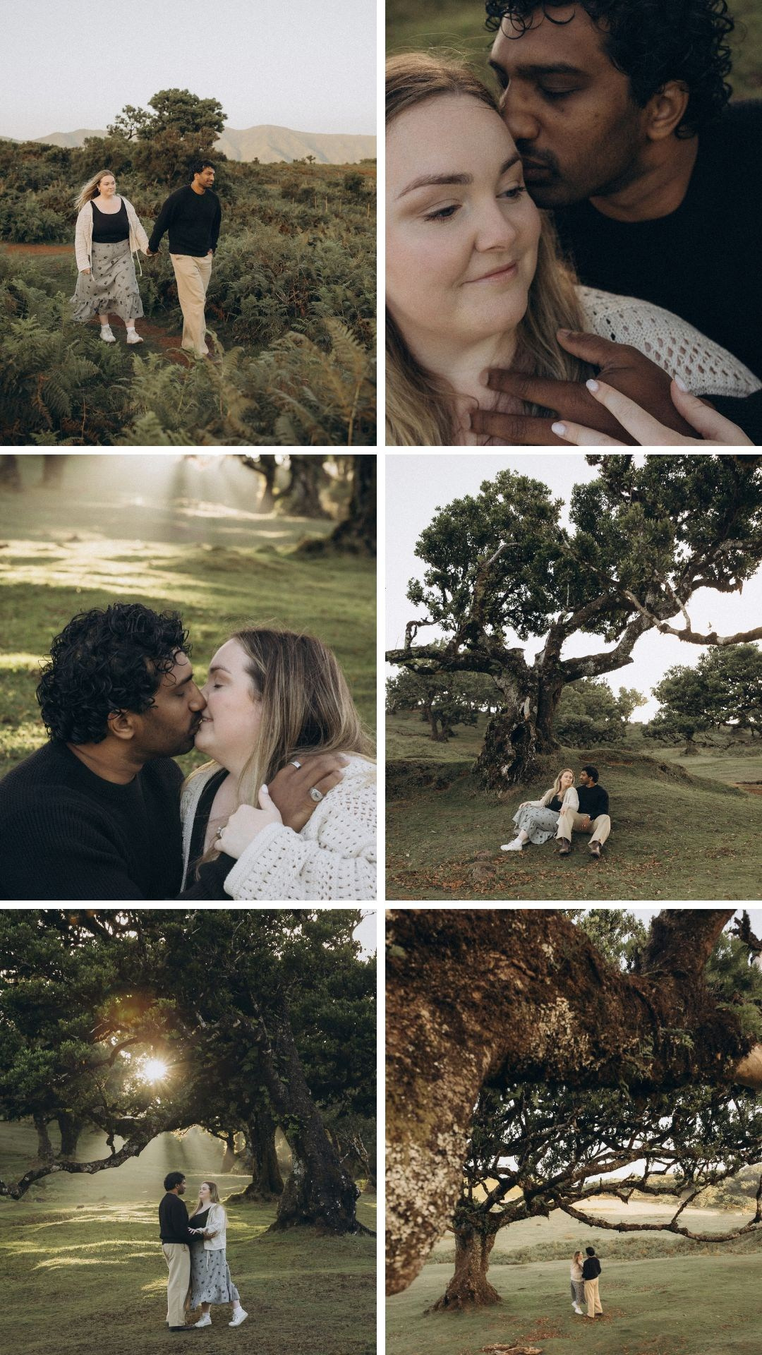 Romantic couple photography highlights from Fanal Forest
