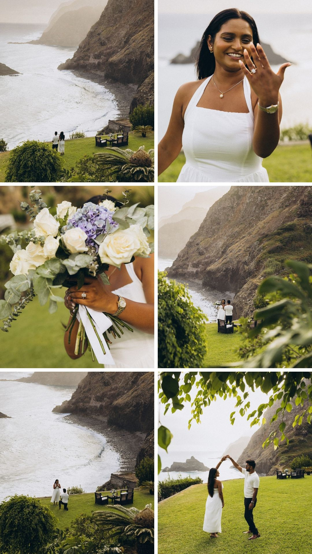 Romantic proposal and engagement highlights captured on Madeira’s north coast.