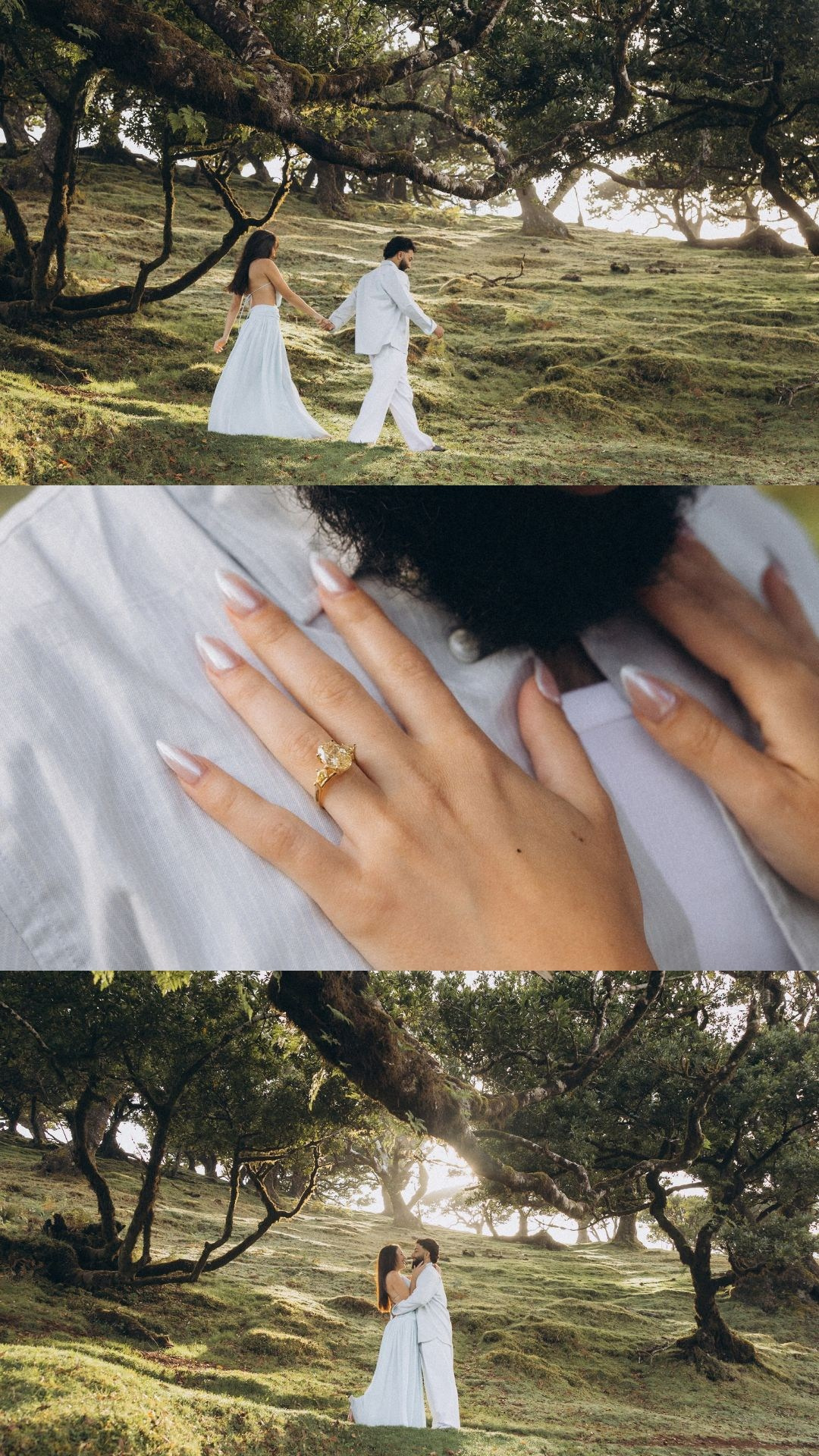 Romantic proposal photography collection from Fanal Forest, Madeira.