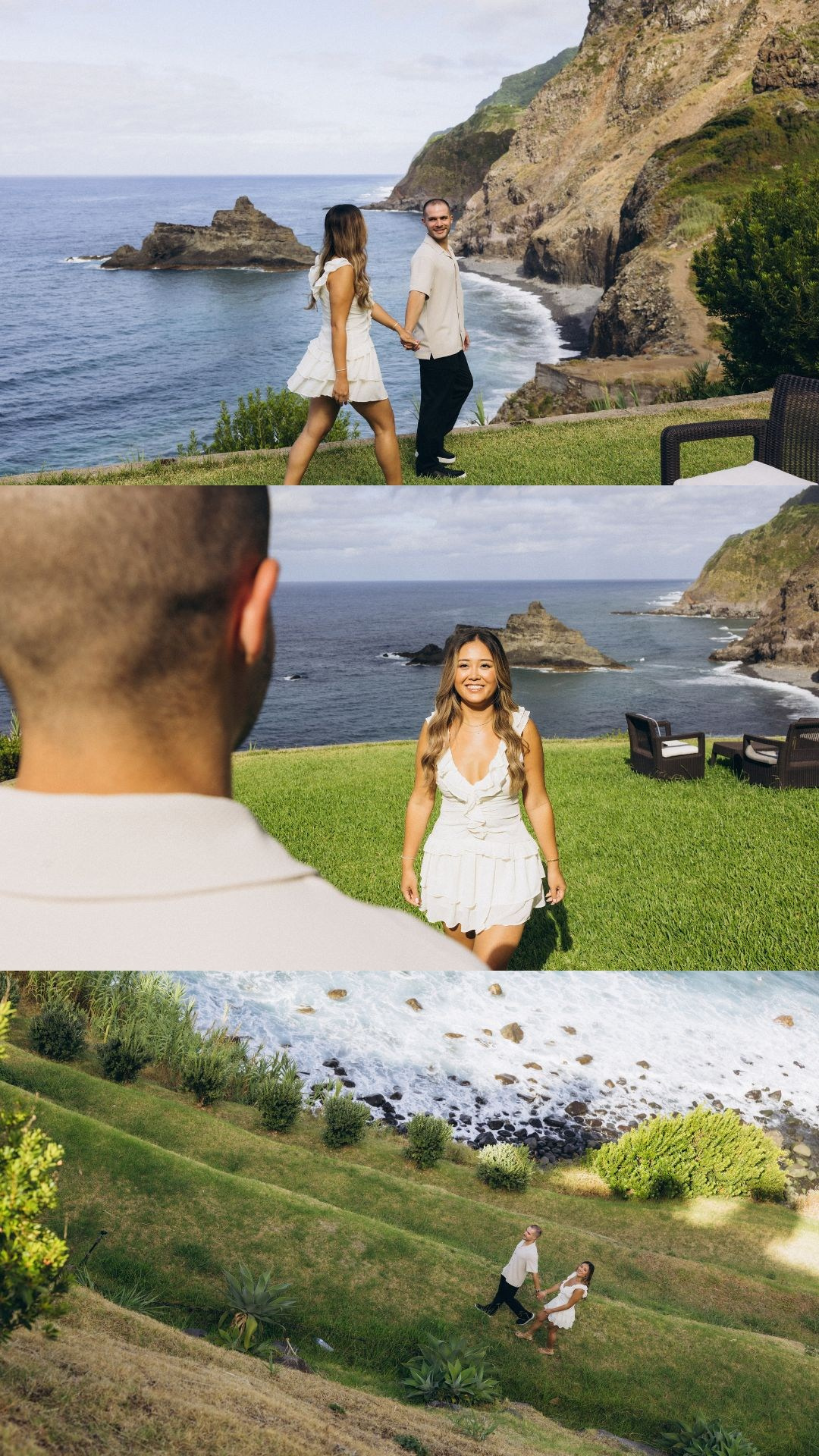 Romantic proposal and engagement highlights captured on Madeira’s north coast.