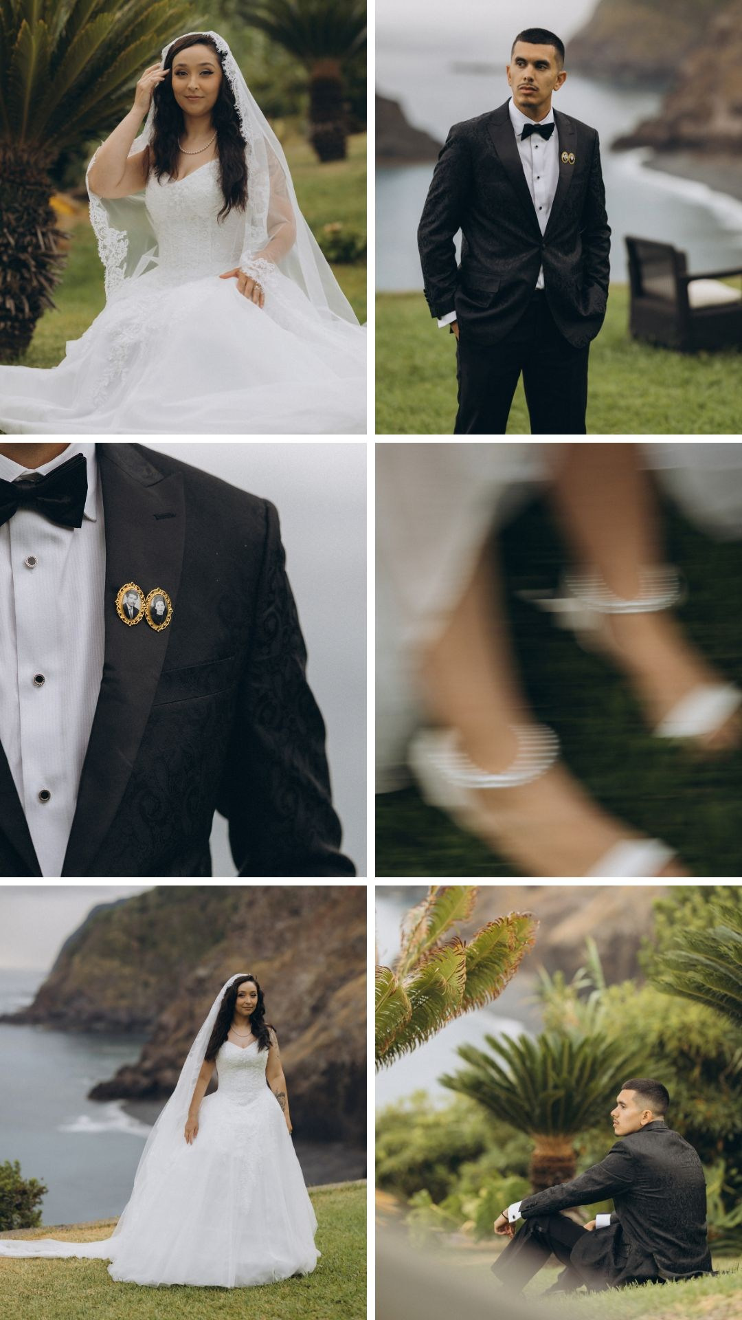 Intimate elopement in Madeira with vows exchanged in São Cristóvão.