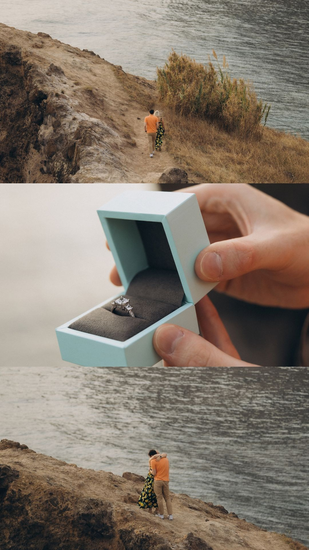 Secret proposal collage at Miradouro do Guindaste, Madeira
