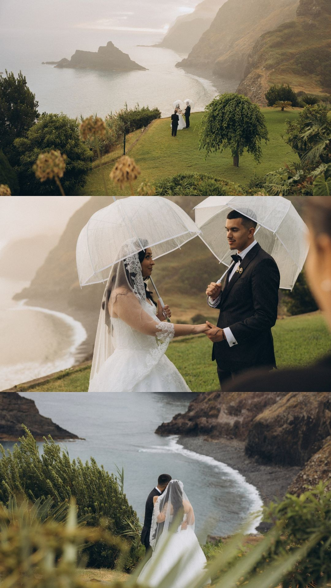 Intimate elopement in Madeira with vows exchanged in São Cristóvão