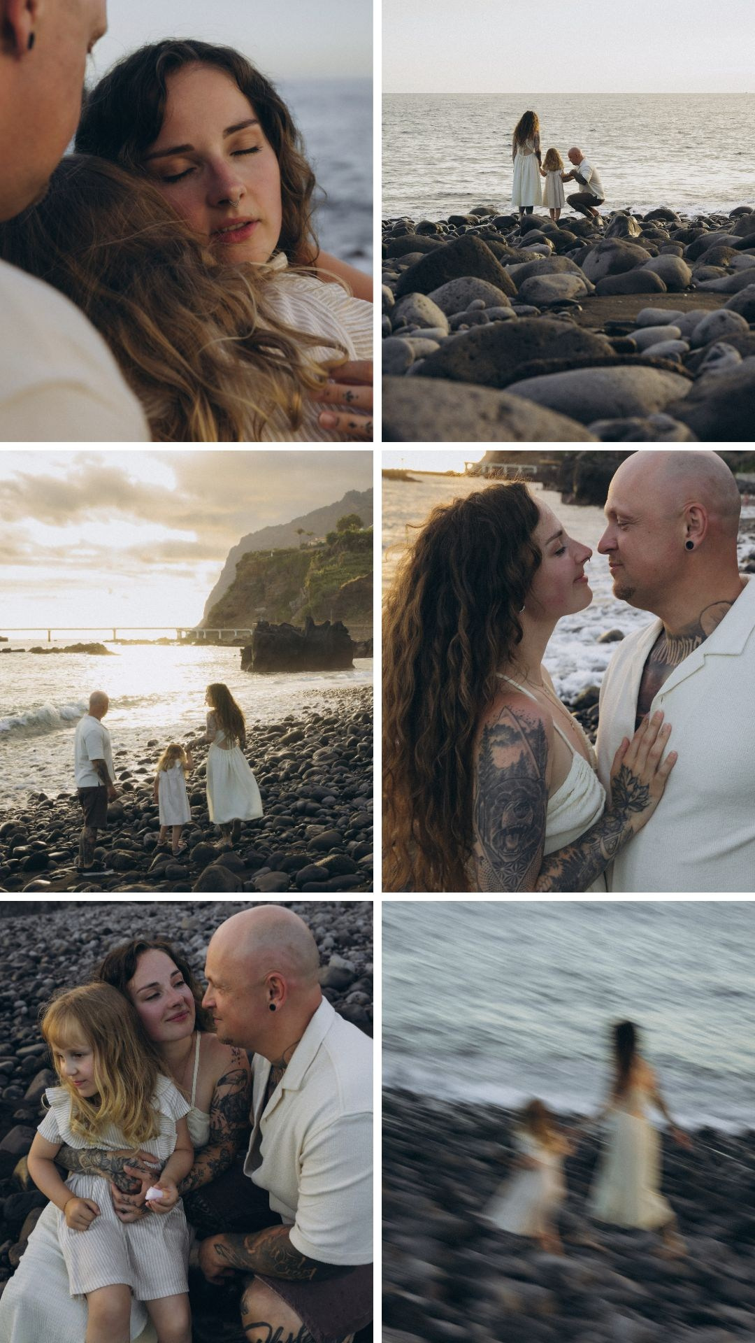Family Photoshoot at Sunset on Formosa Beach, Madeira. Fotógrafa na Madeira para casais, pedidos de casamento, elopements e casamentos íntimos | Tatiana