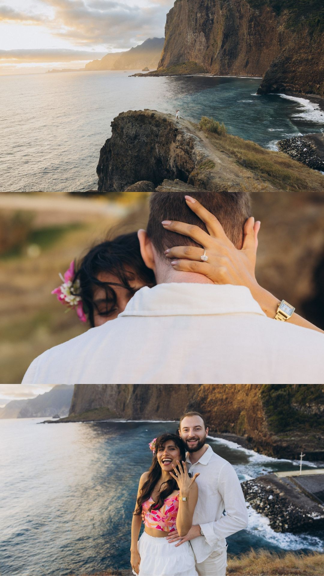 Romantic engagement highlights captured at Miradouro do Guindaste