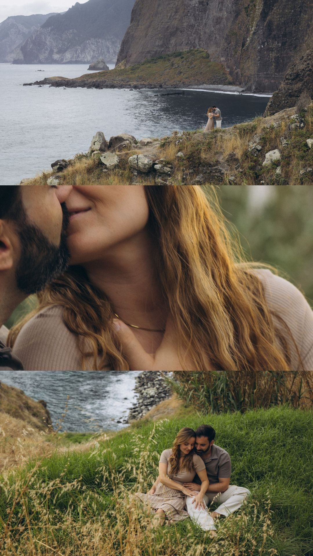 Collection of maternity portraits captured at sunrise overlooking the Atlantic Ocean.