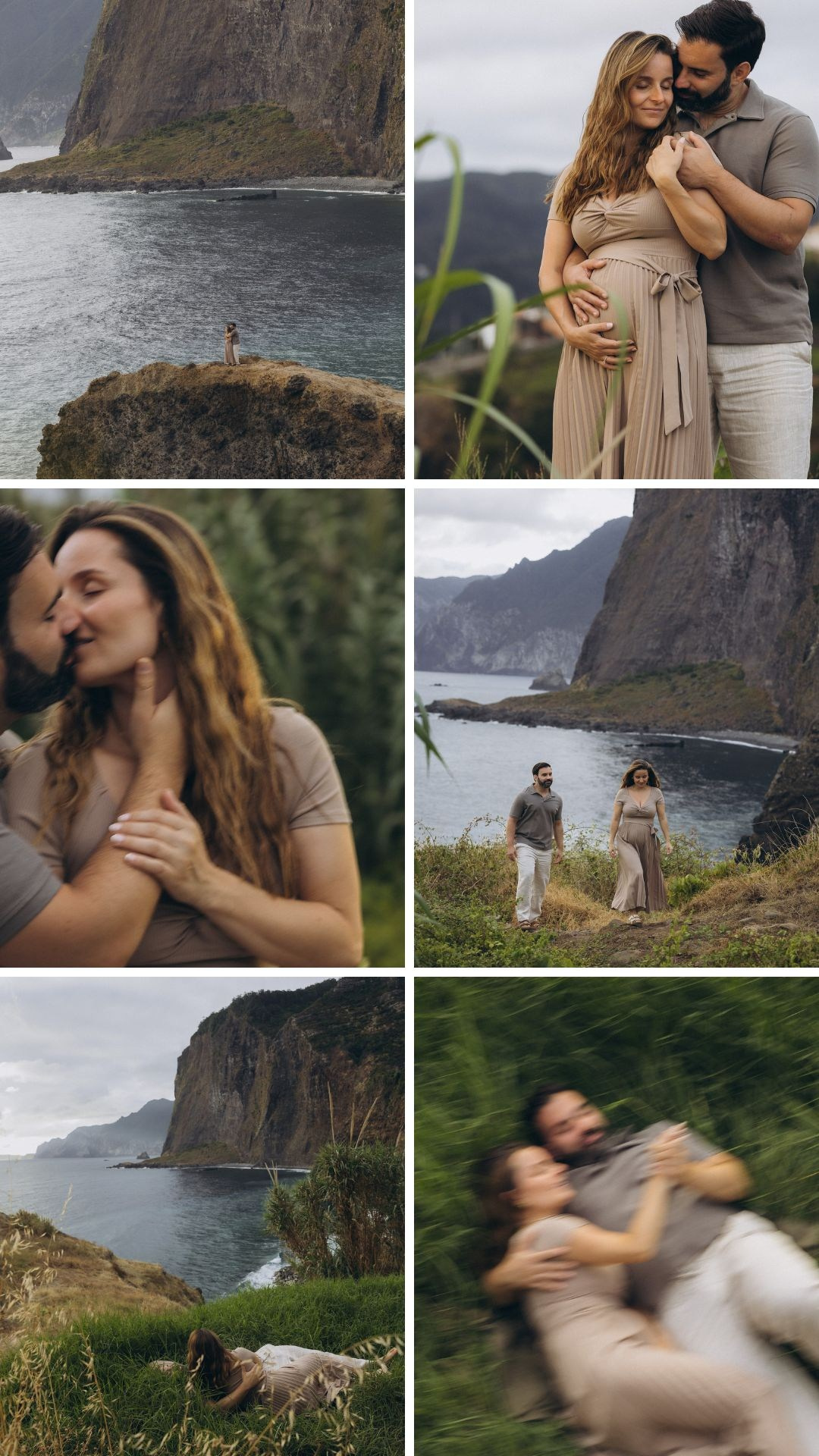 Romantic pregnancy photography highlights from Miradouro do Guindaste.