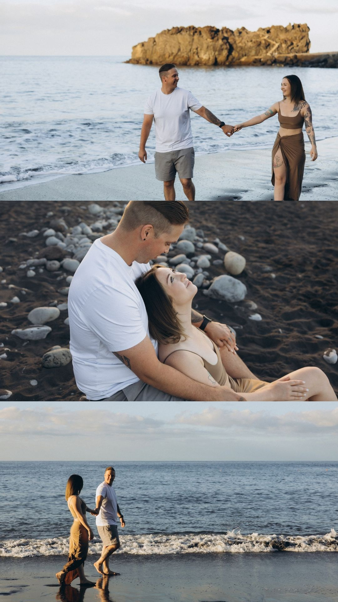 Romantic sunrise couple photography highlights from Formosa Beach