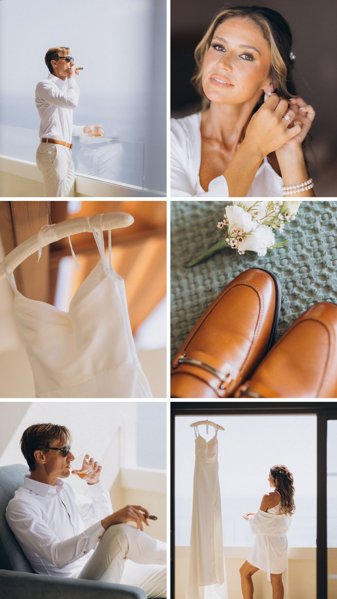 Madeira elopement story featuring getting ready, first look, cliffside vows and Pico do Arieiro.