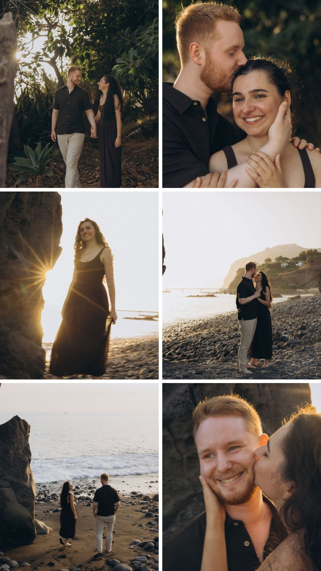 Romantic sunset photography highlights from Formosa Beach, Madeira.