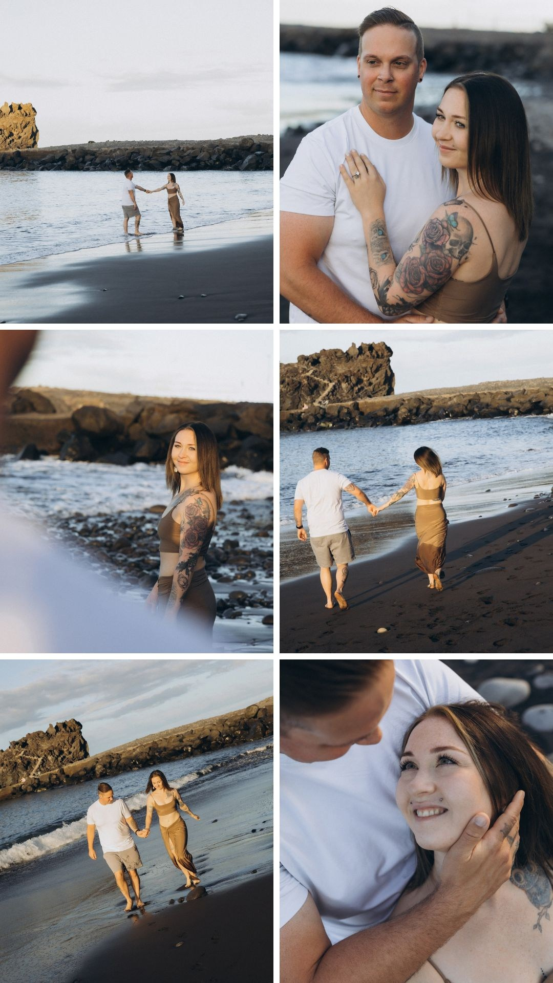 Collection of couple moments captured during a mini session in Madeira