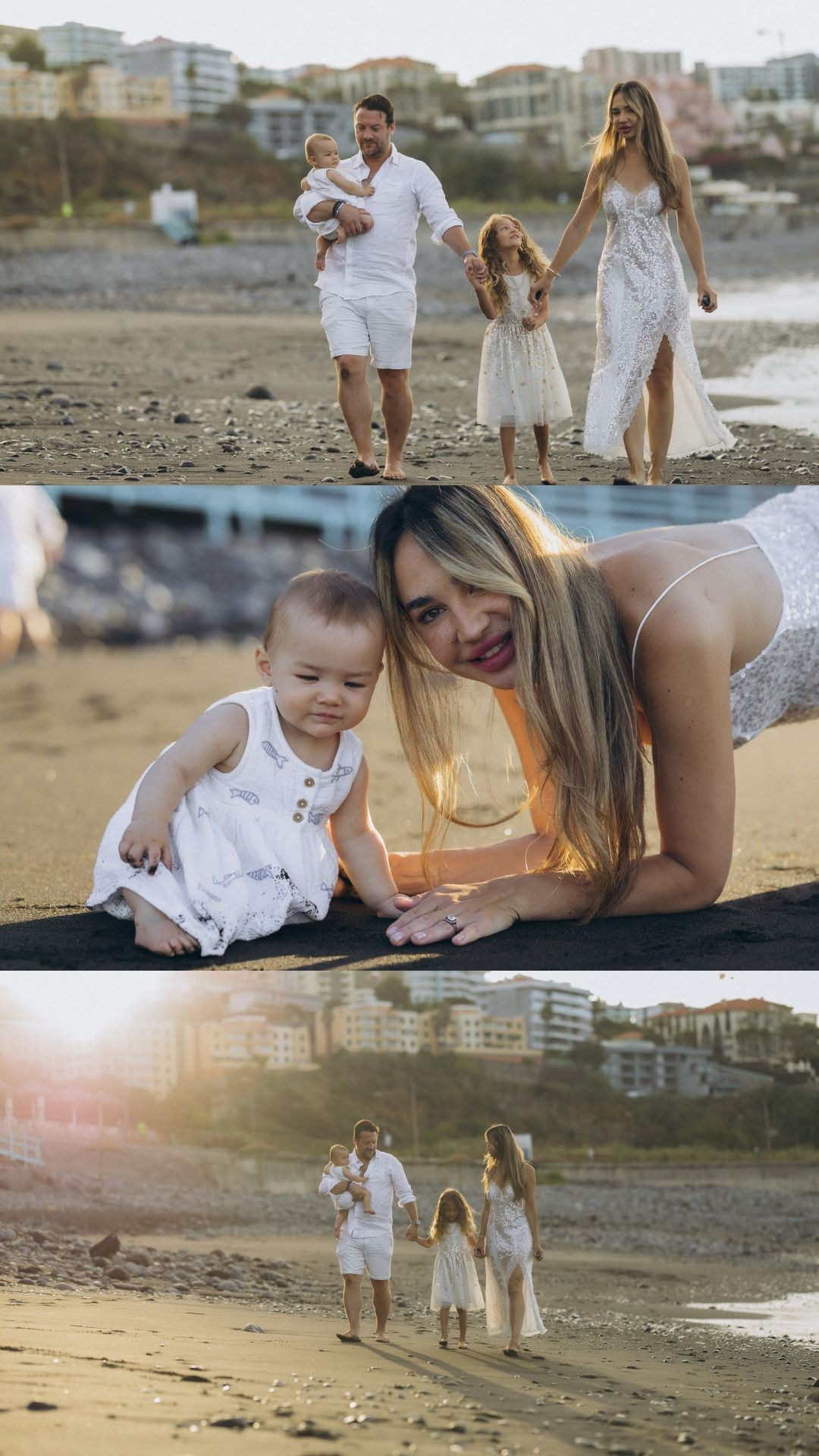 Family sunrise photoshoot at Formosa beach. Fotógrafa na Madeira para casais, pedidos de casamento, elopements e casamentos íntimos | Tatiana