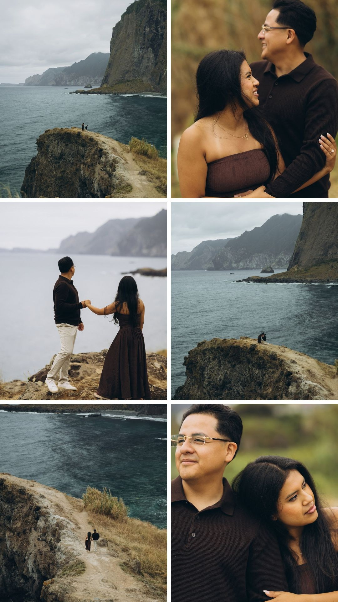 Cinematic proposal photography collage at Miradouro do Guindaste, Madeira.