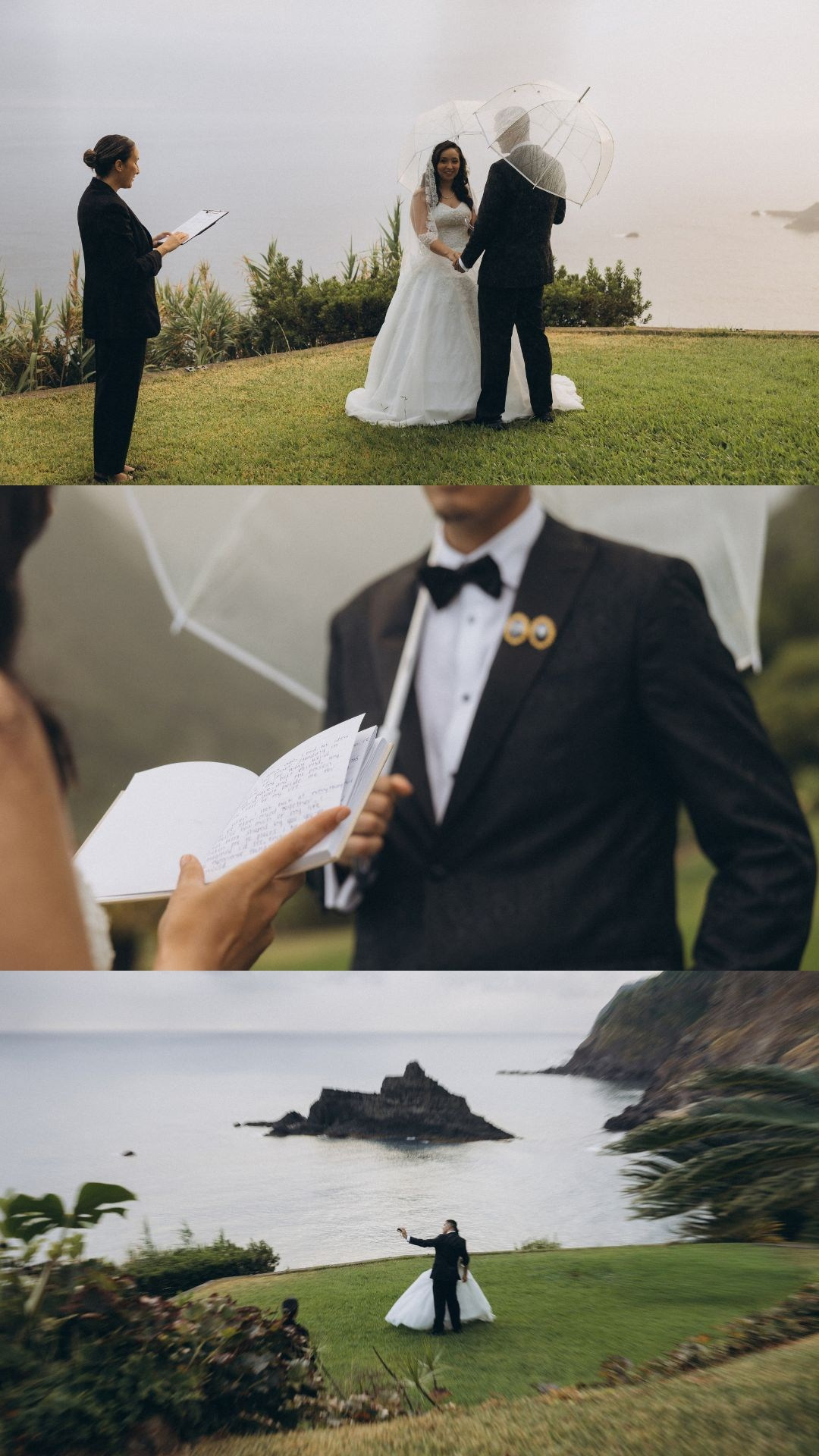 Intimate elopement in Madeira with vows exchanged in São Cristóvão.