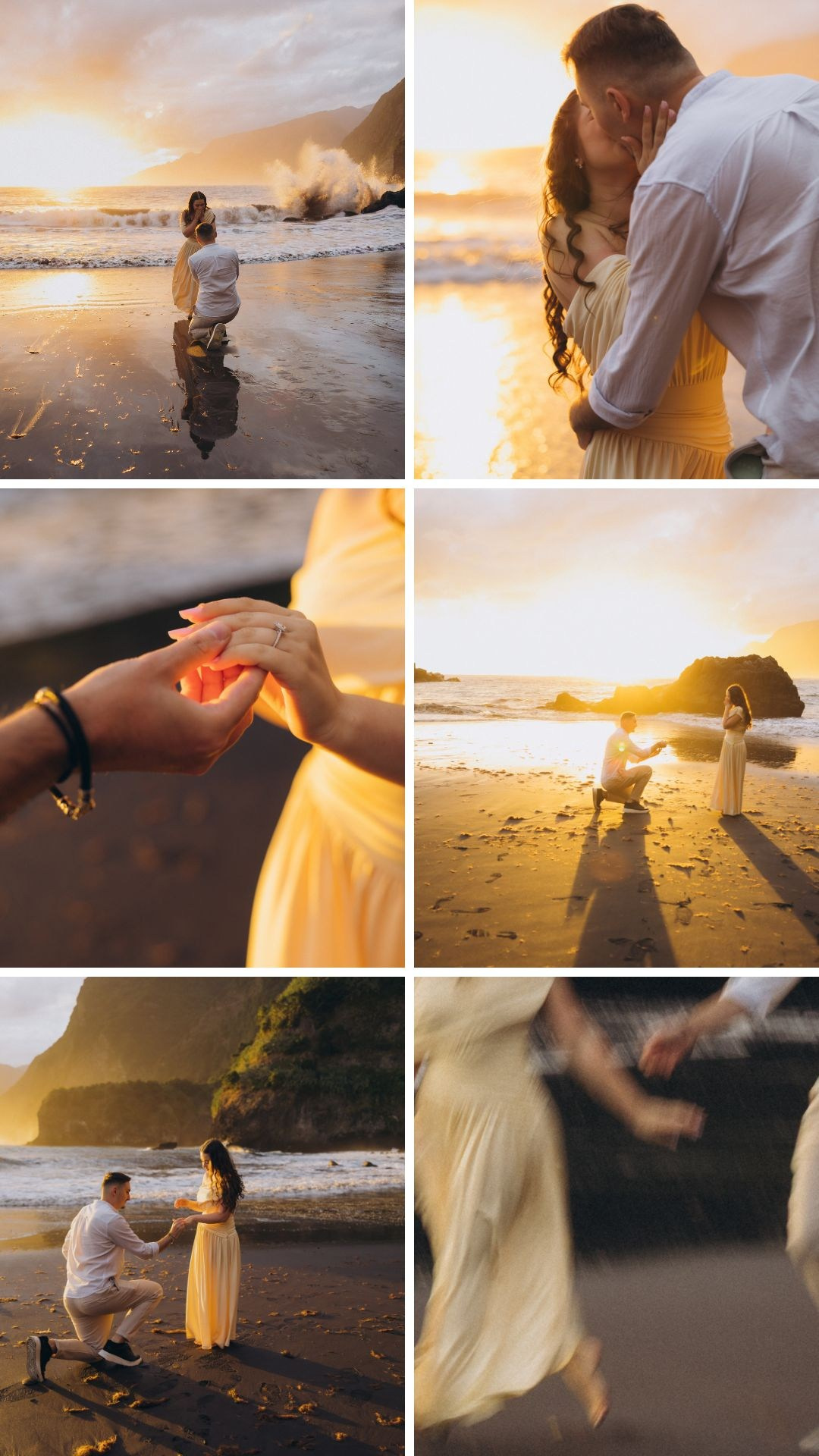 Romantic surprise engagement highlights from Seixal Beach.