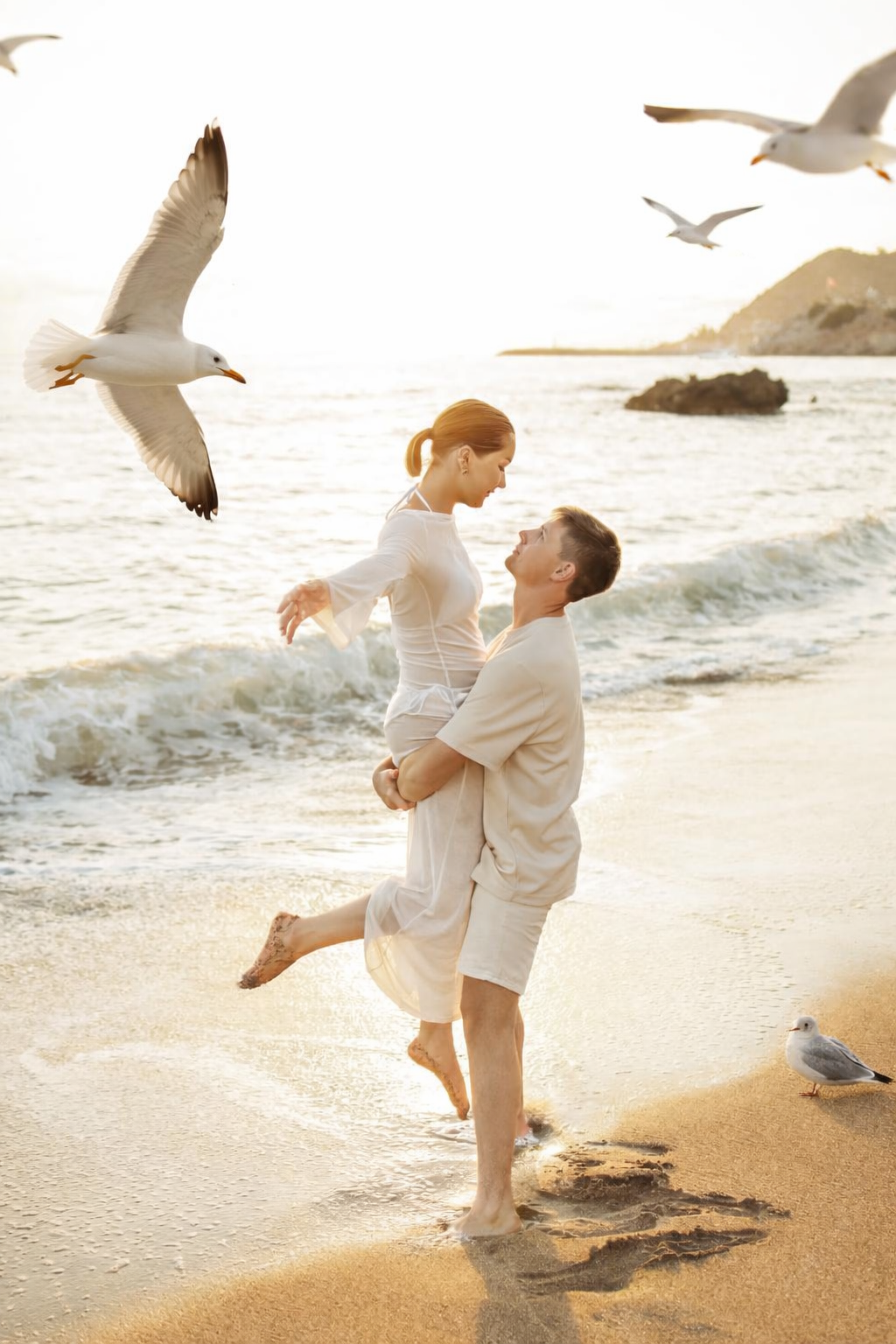 Фотосессия love story на пляже Клеопатра 