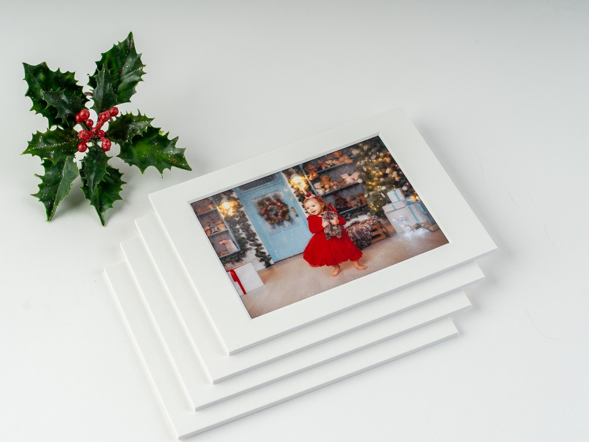 Productos navideños para la sesión de fotos en Foto Suárez Robaina