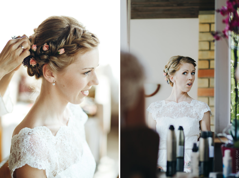 Eko kāzas jūras krastā ar mācītāju, solījumu došana un mielastu dabā