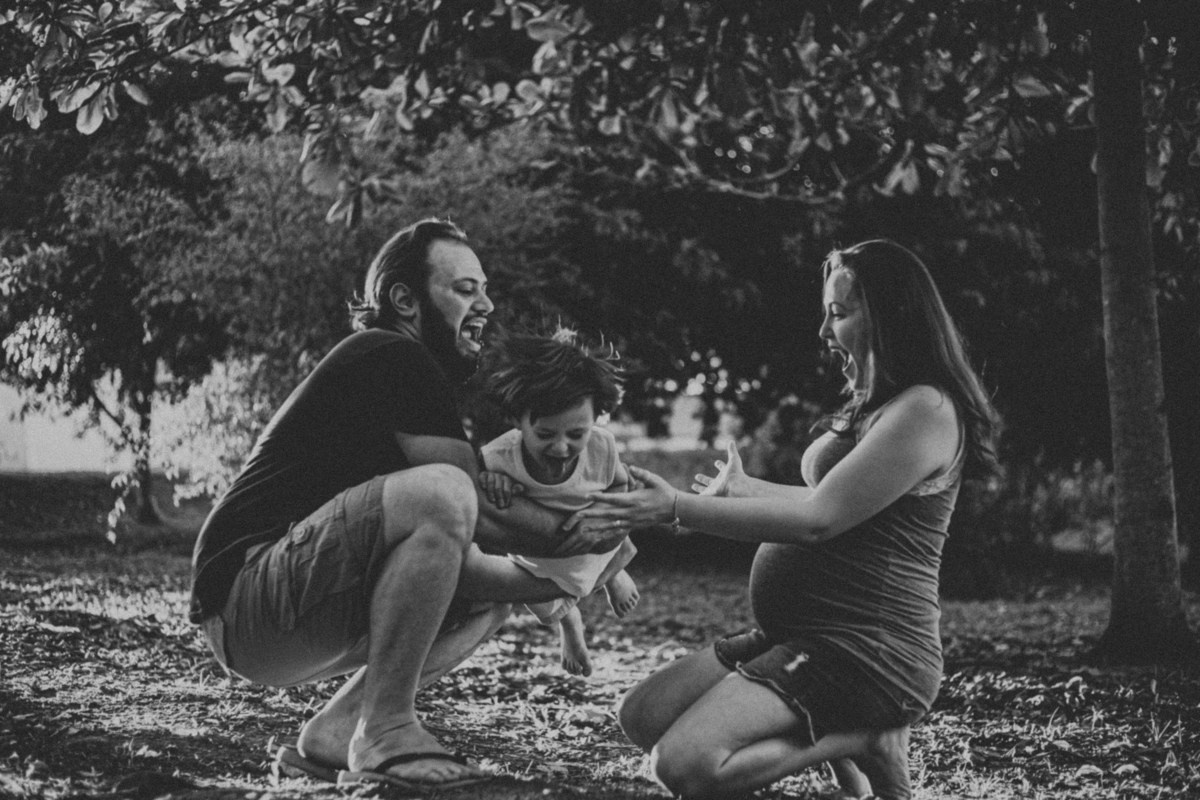 Luana, Victor e Theo a espera de Luísa. Fotógrafa de Eventos em São Paulo e Sorocaba Kika Damasceno